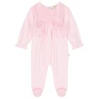 Girls Pink Babygrow & Headband Set, 1, hi-res