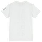 Boys White Logo T-Shirt, 1, hi-res