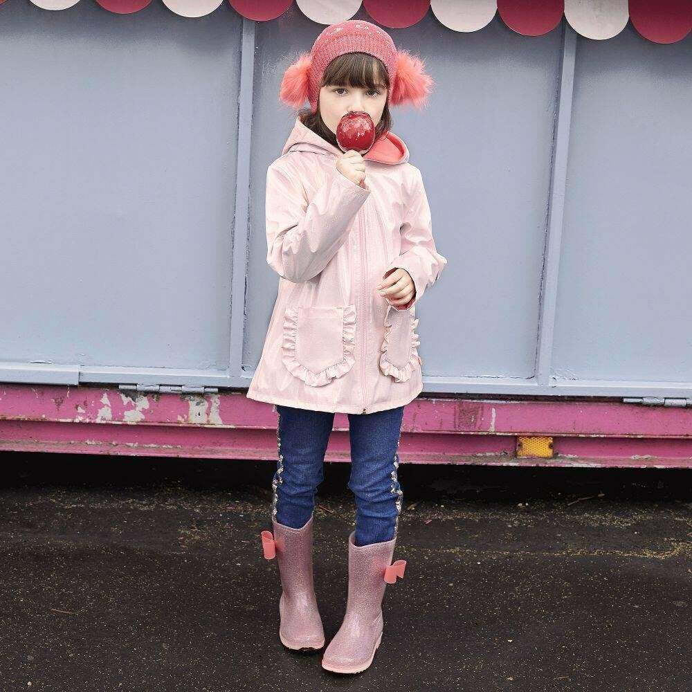 Pale sales pink raincoat