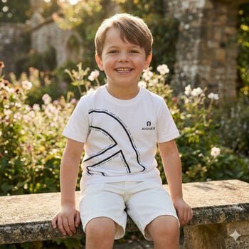 Boys White Logo Shorts