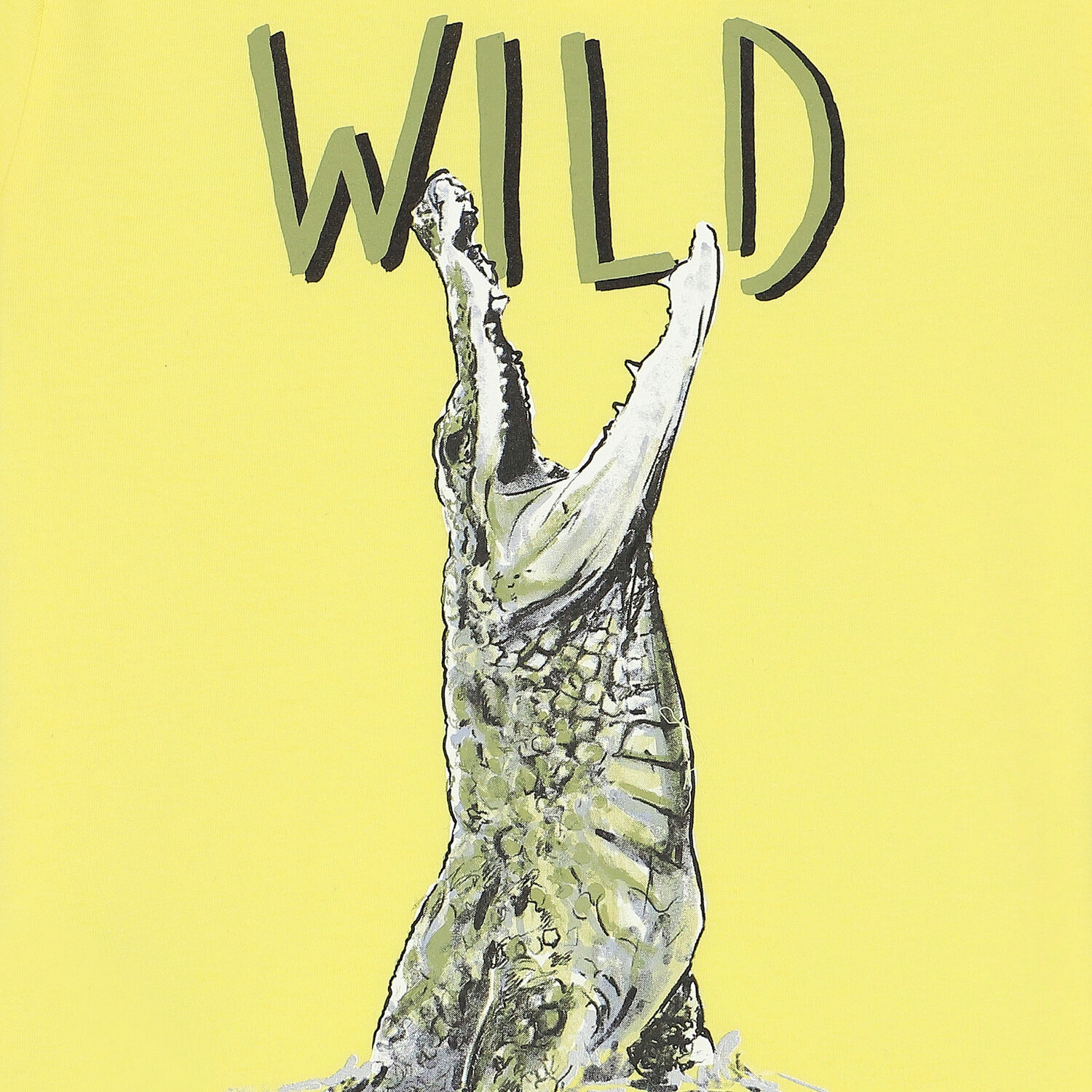 طقم شورت بطبعة تمساح باللون الاصفر والاخضر للاولاد, 2, hi-res