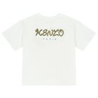 تيشيرت بشعار النمر باللون العاجى, 1, hi-res