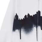 Boys White Hooded Top, 1, hi-res