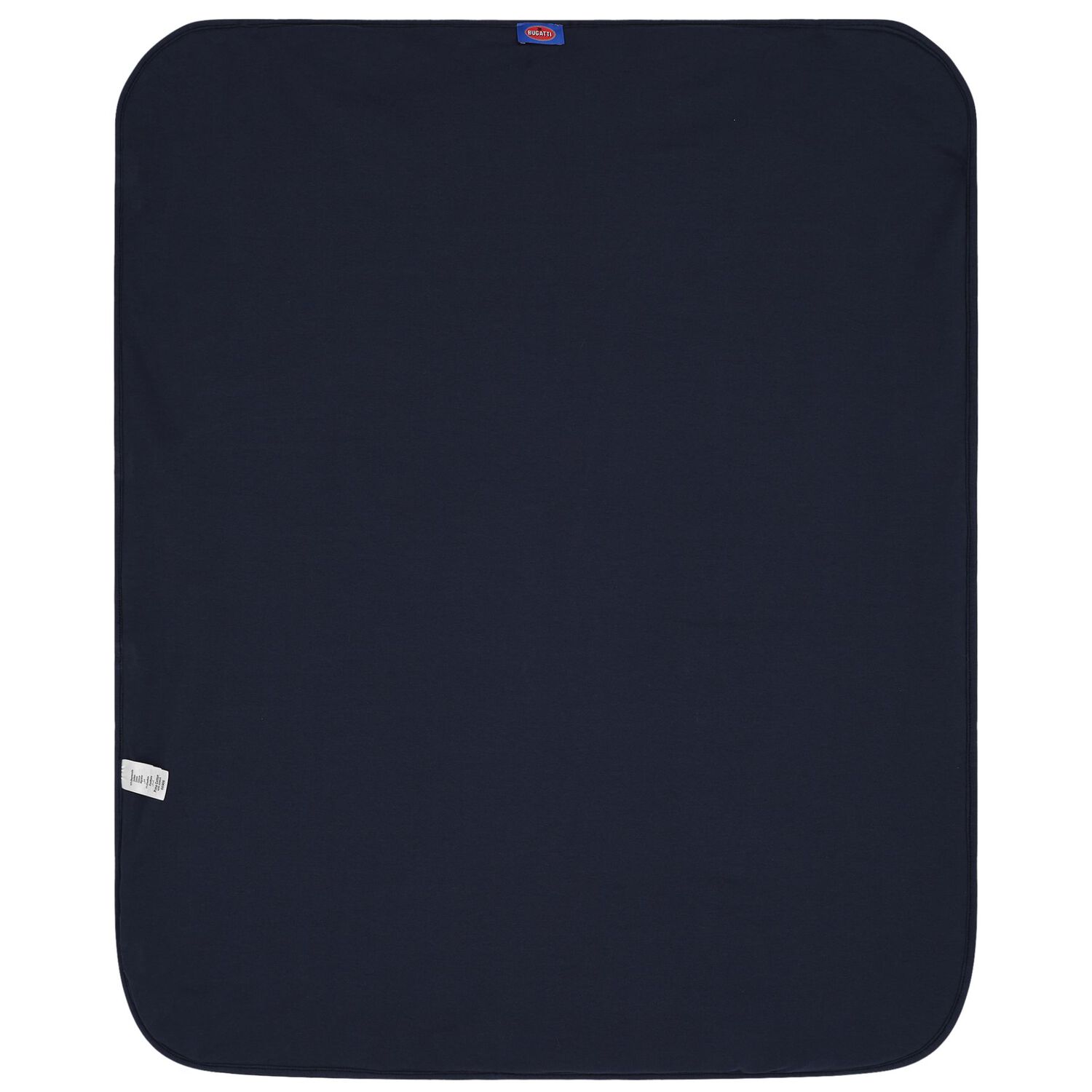 Baby Boys White & Navy Blue Logo Blanket, 1, hi-res