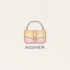 فستان بنات مزين بالترتر بطبعة حقيبة باللون العاجي, 1, hi-res