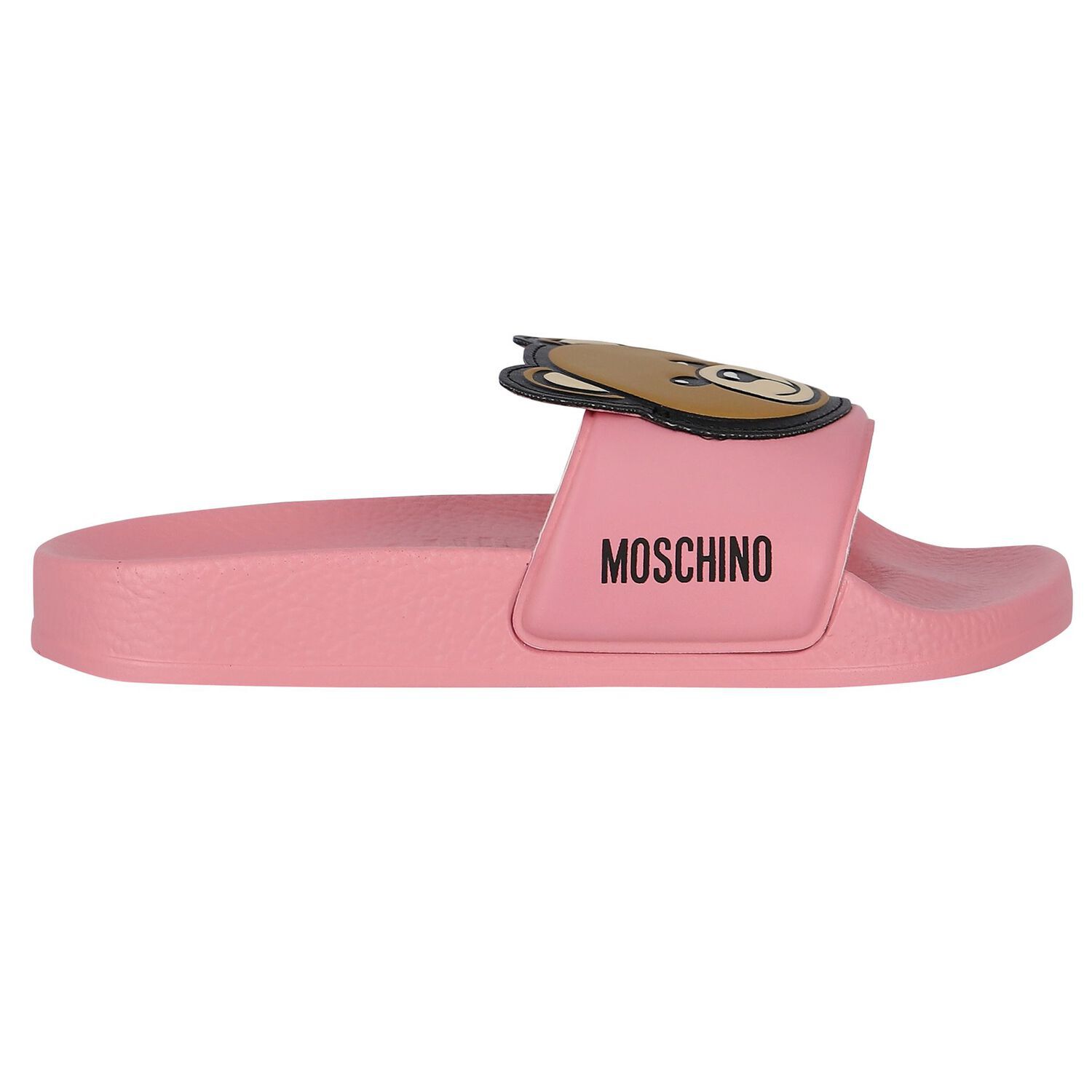 شباشب للبنات بشعار دب باللون وردي, 2, hi-res