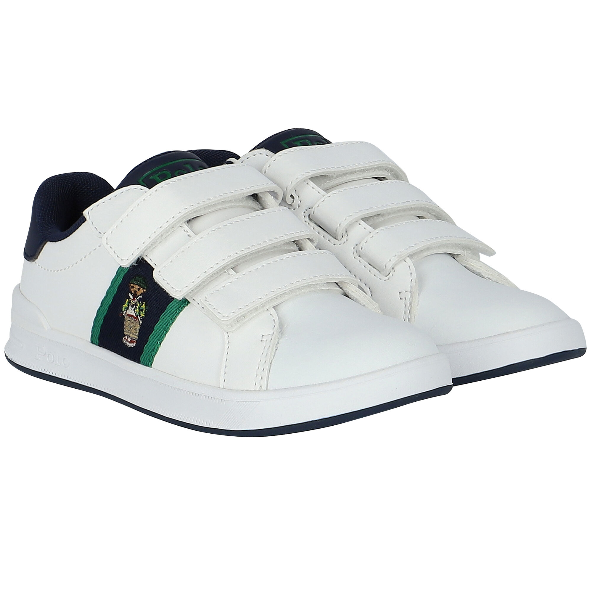 White polo shop shoes
