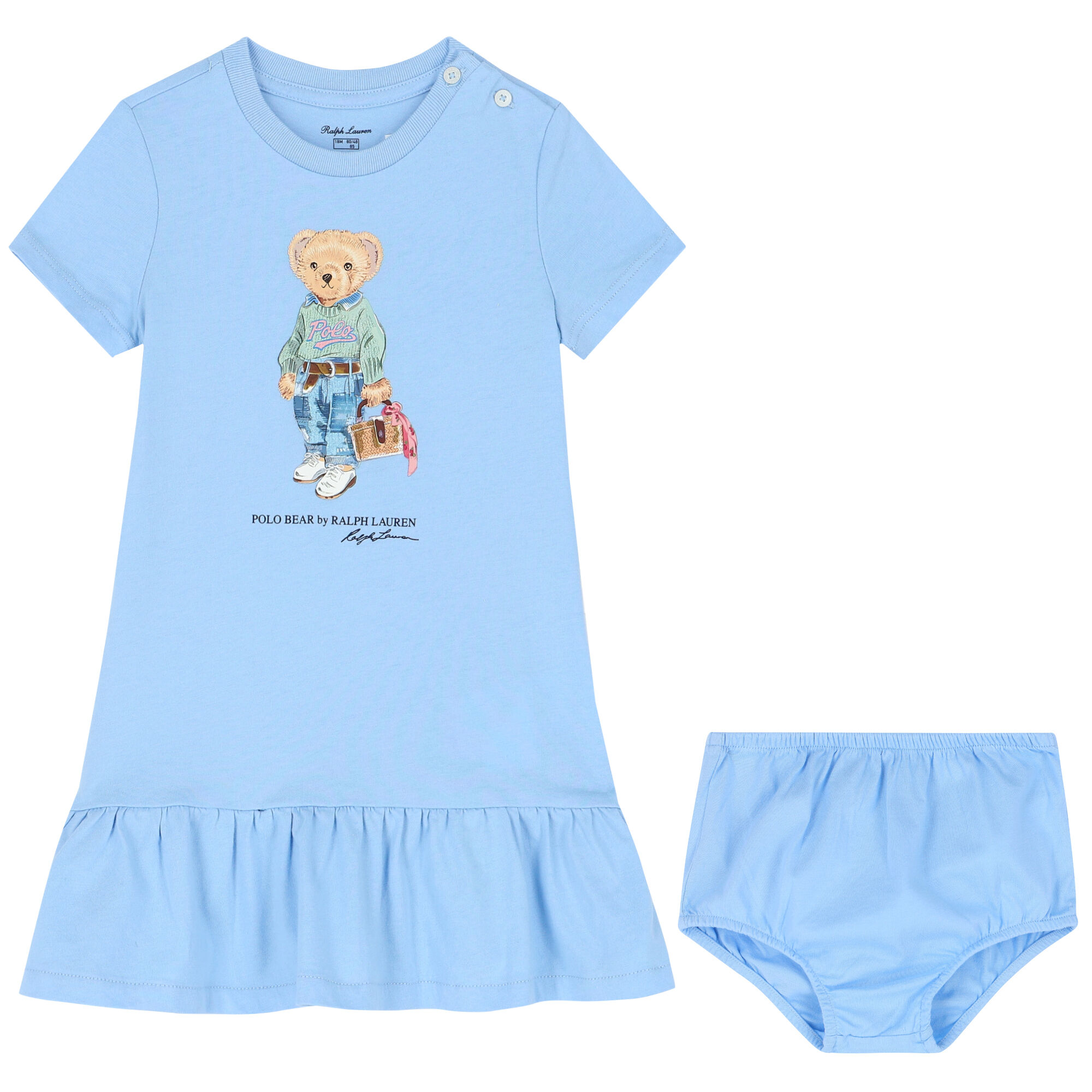 Baby blue ralph lauren top
