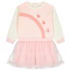 Baby Girls Pink Knit & Tulle Dress, 1, hi-res