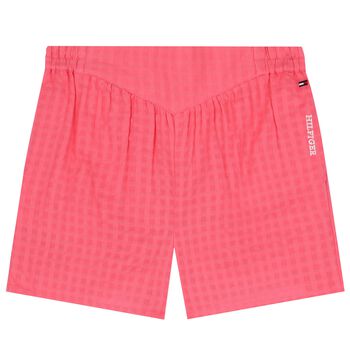 Girls Pink Logo Shorts