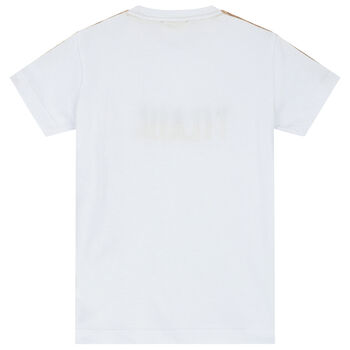 Boys White Logo T-Shirt