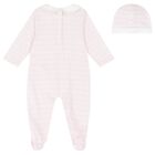 Baby Girls Pink Zig Zag Logo Babygrow Gift Set, 1, hi-res