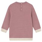 فستان محبوك على شكل دب وردي للفتيات الصغيرات, 1, hi-res