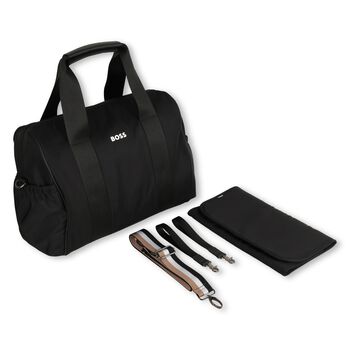 Black Logo Baby Changing Bag