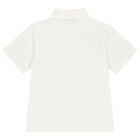 Boys Ivory Logo Polo Shirt, 1, hi-res