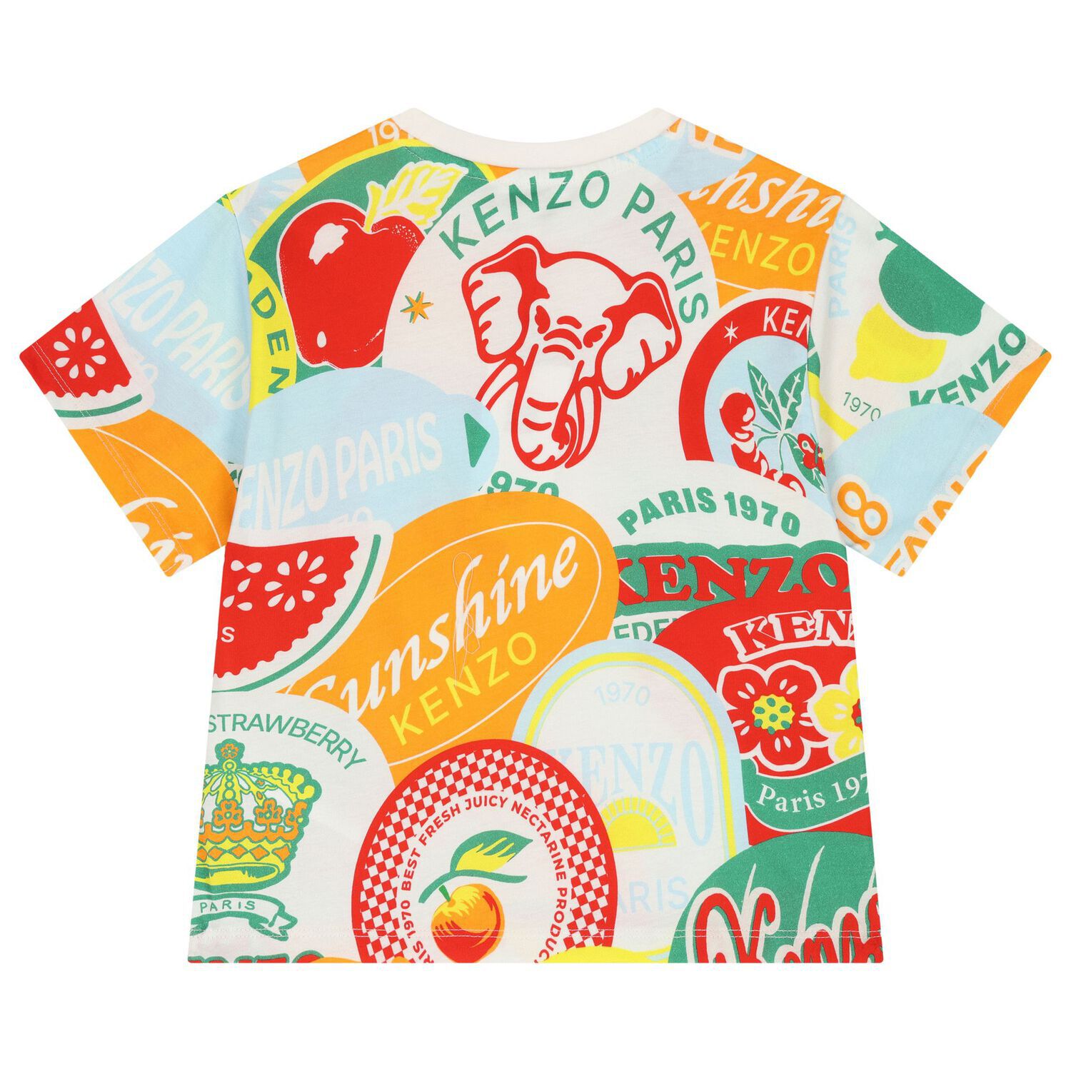 Boys Multi-Coloured Logo T-Shirt, 1, hi-res