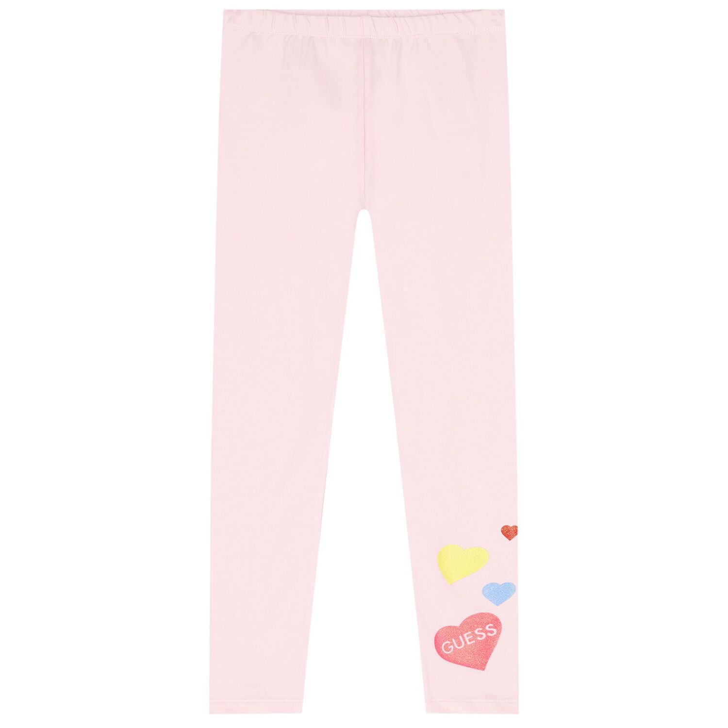 Girls White & Pink Heart Leggings Set, 1, hi-res image number null