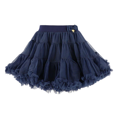 Girls Navy Blue Tulle Skirt