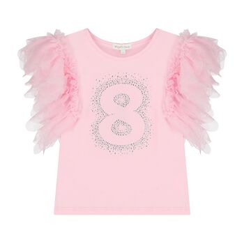 Girls Pink 8th Birthday T-Shirt