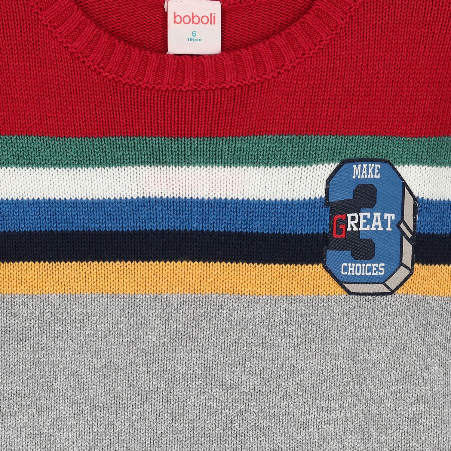 Boys Multi-Coloured Knitted Sweater, 1, hi-res image number null