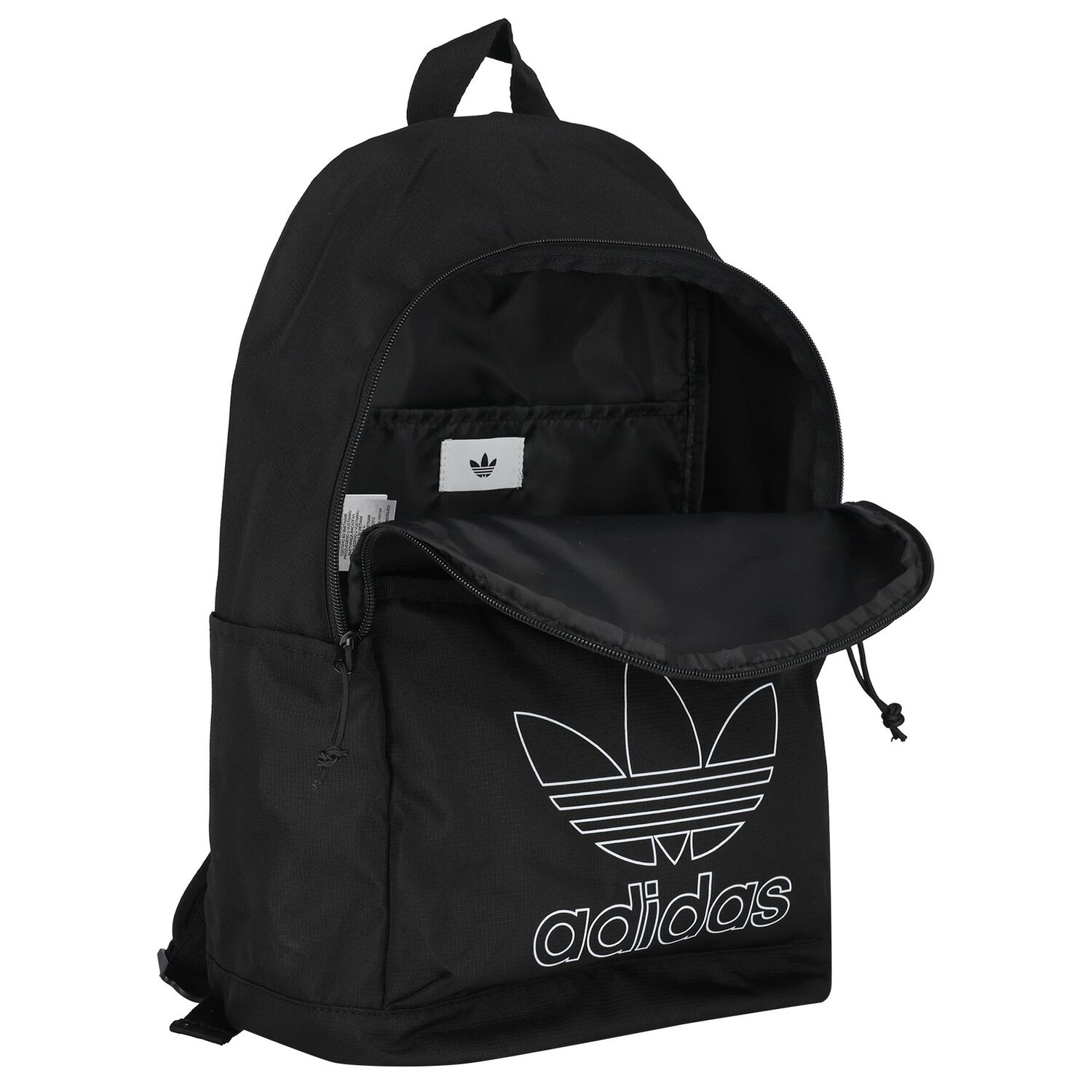 حقيبة ظهر بالشعار باللون الأسود, 1, hi-res