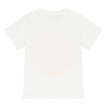 Girls Ivory & Yellow Jewelled T-Shirt
