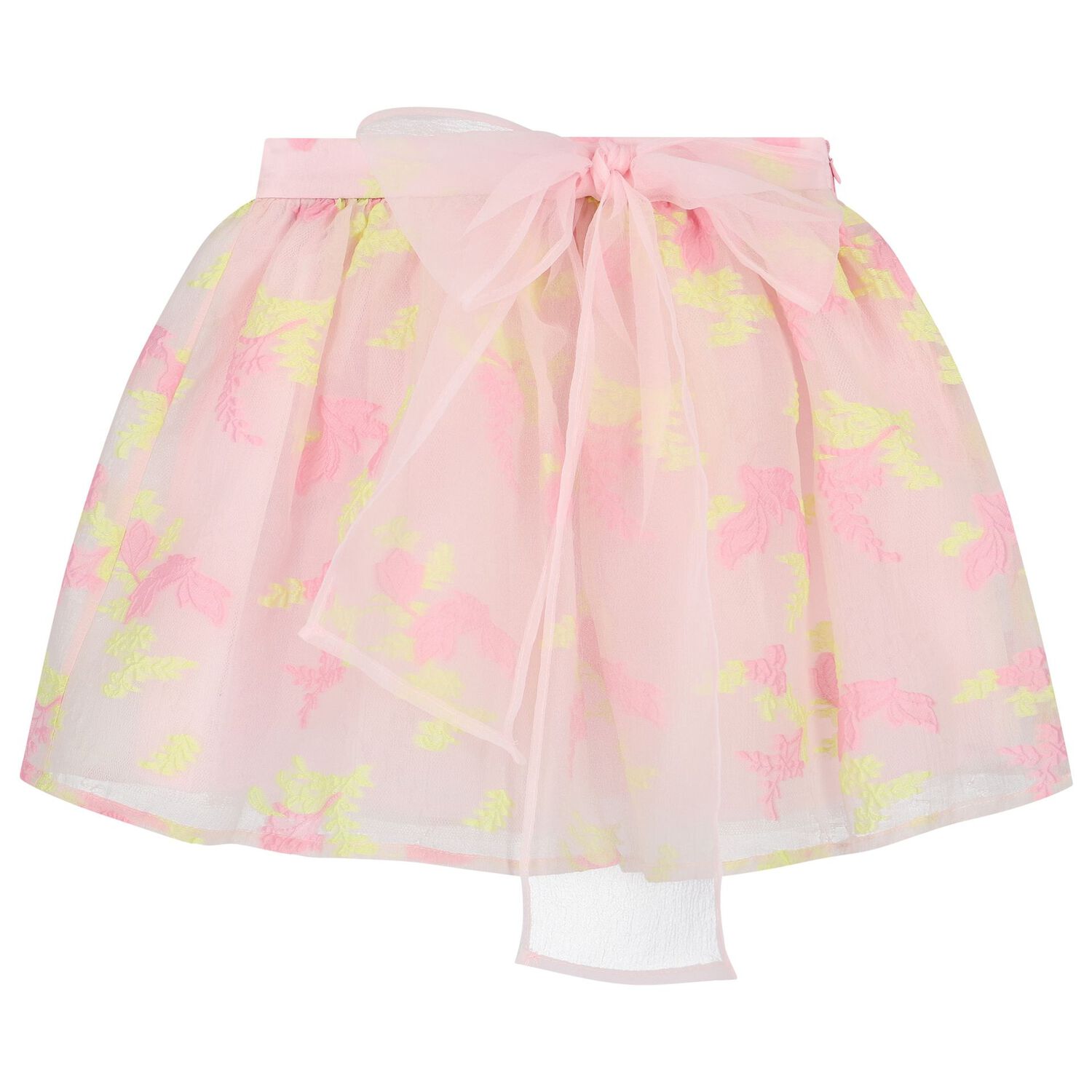 Girls Pink Ruffled Skirt Set, 2, hi-res image number null