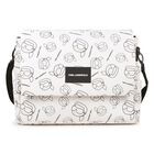 White Ikonik Karl Logo Changing Bag, 1, hi-res