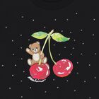 تيشيرت للبنات بتصميم الدب تيدي باللون الاسود , 2, hi-res