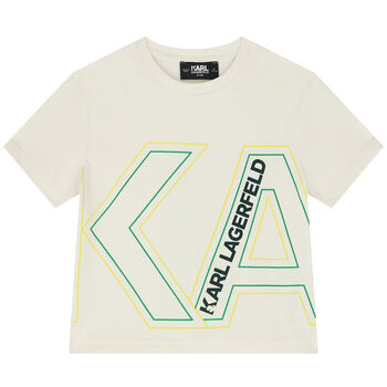 Boys Ivory Logo T-Shirt