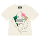 Girls Ivory Choupette T-Shirt, 1, hi-res