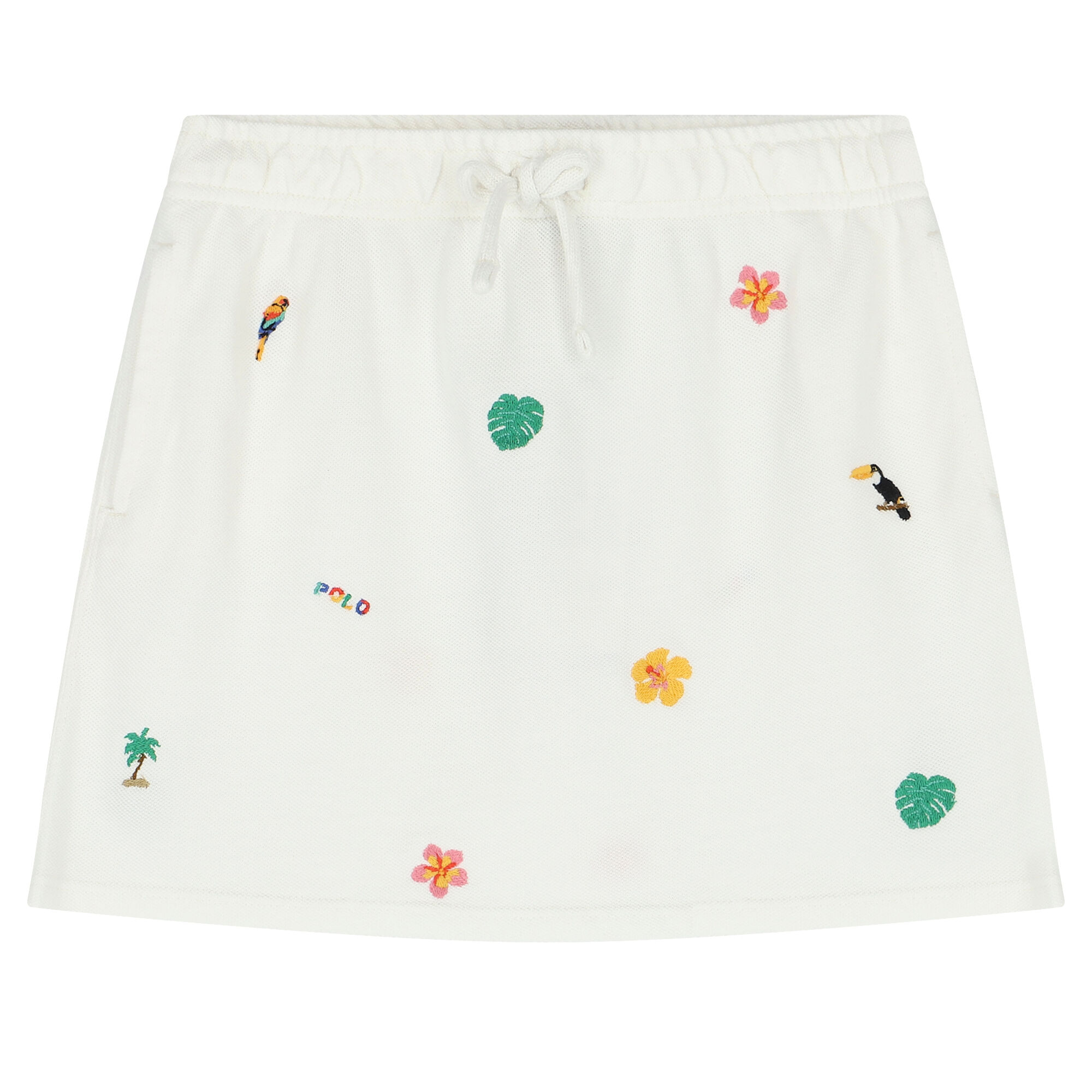 Embroidered poplin skirt online