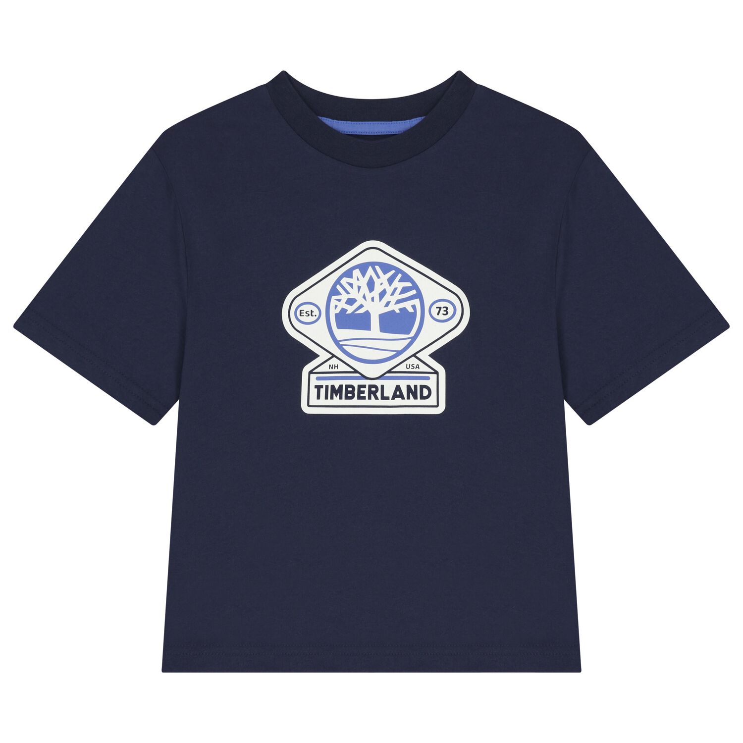 Boys Navy Blue Logo T-Shirt, 2, hi-res