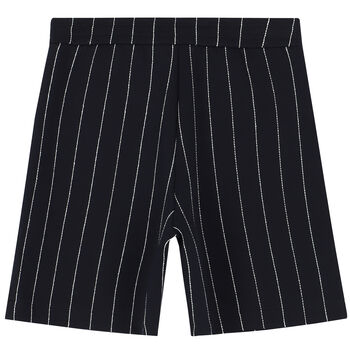 Boys Navy Blue Logo Shorts