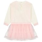 Baby Girls Pink Knit & Tulle Dress, 1, hi-res