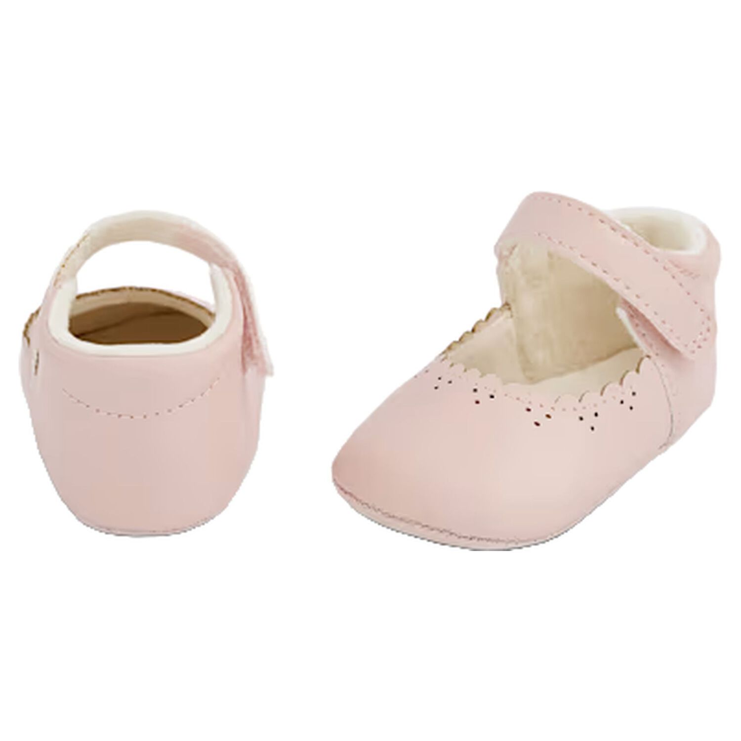 Baby Girls Pink Leather Pre Walker Shoes, 1, hi-res