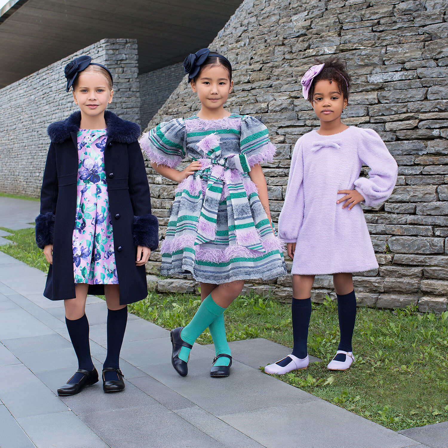 فستان بنات متعدد الألوان, 1, hi-res