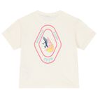 Younger Girls Ivory & Pink Logo T-Shirt ( 2-Pack ), 1, hi-res