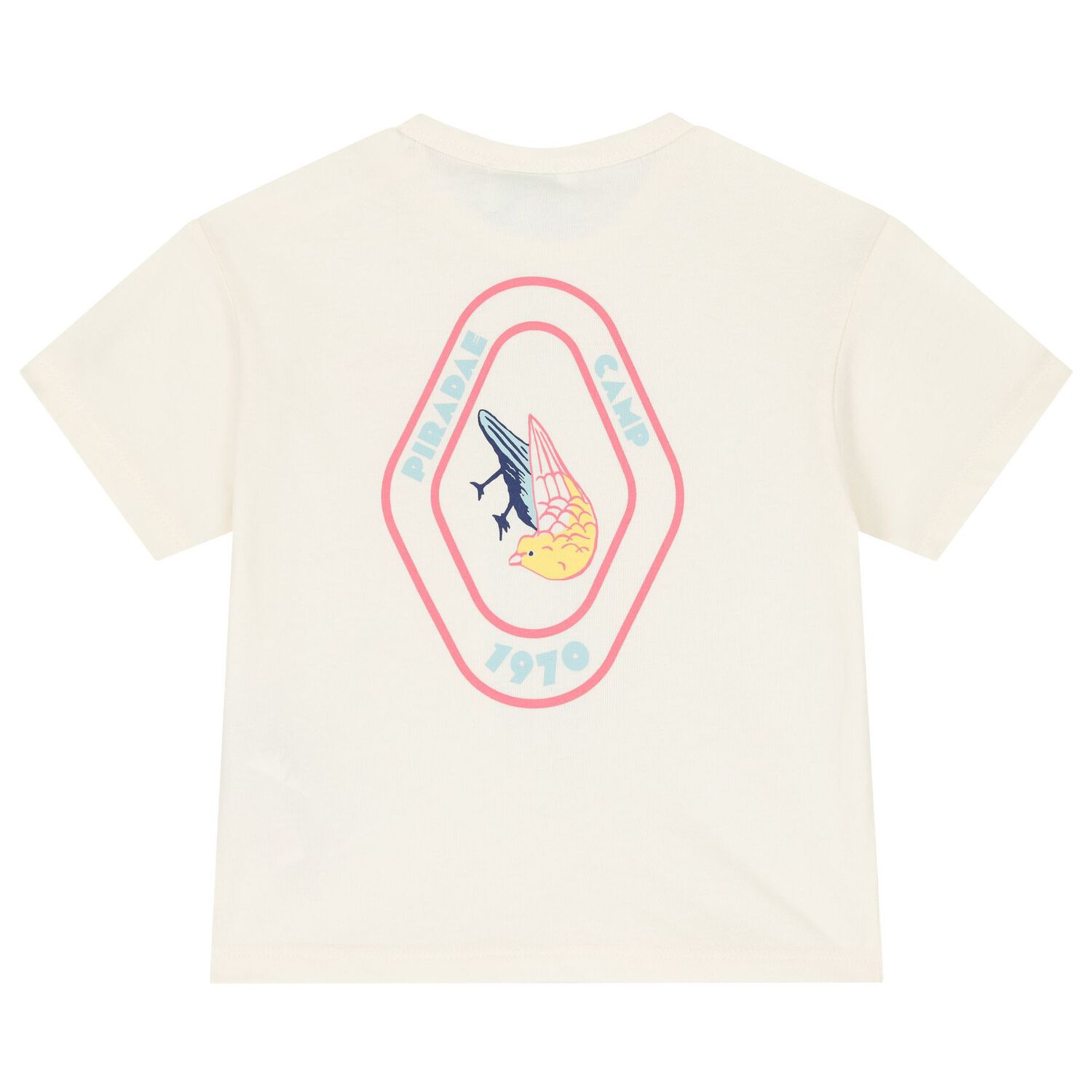 Younger Girls Ivory & Pink Logo T-Shirt ( 2-Pack ), 1, hi-res image number null