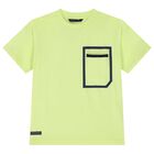 طقم شورت للأولاد باللون الأصفر النيون والأزرق الداكن, 1, hi-res