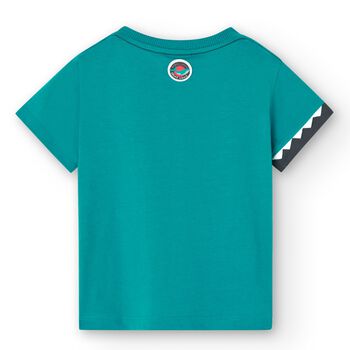 Boys Green Shark T-Shirt