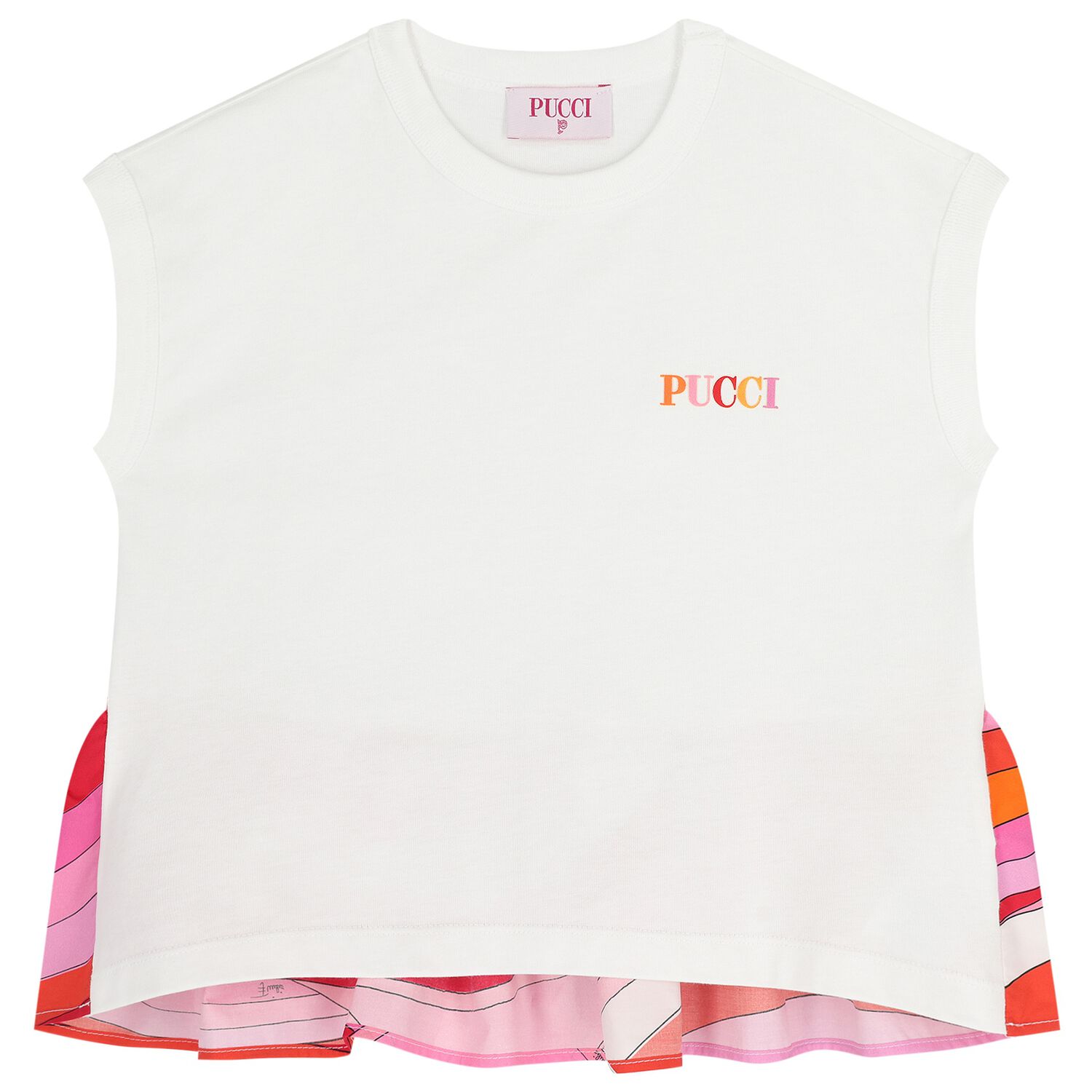 تيشيرت بنات بشعار إيرايد باللون الأبيض, 1, hi-res