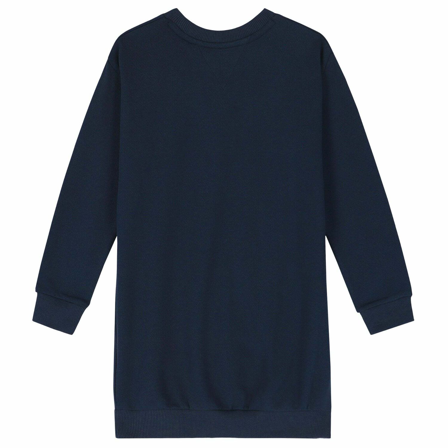 فستان بالشعار باللون الكحلى للبنات, 1, hi-res image number null