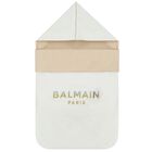 مدس بالشعار باللون الأبيض والبيج, 1, hi-res