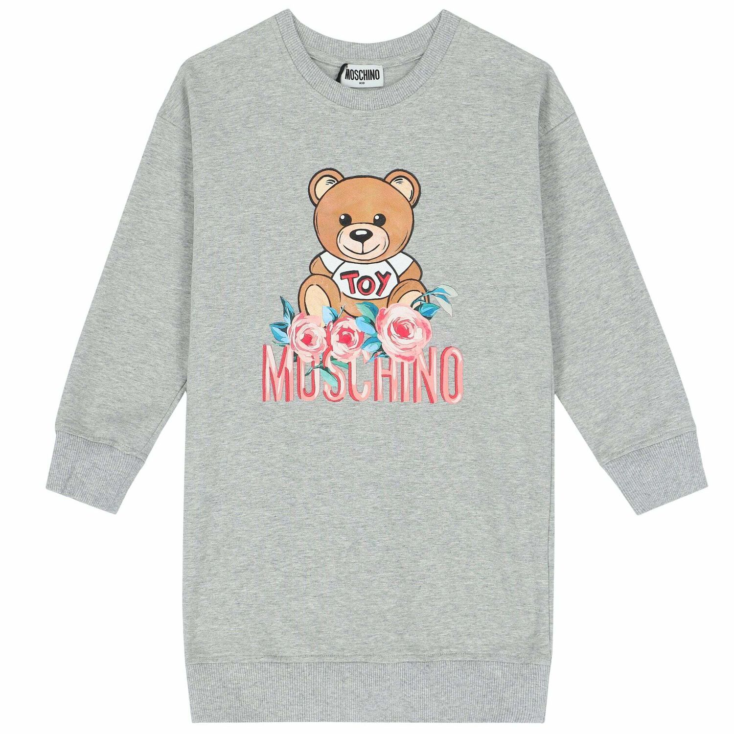 فستان بشعار تيدى باللون الرمادى, 3, hi-res image number null