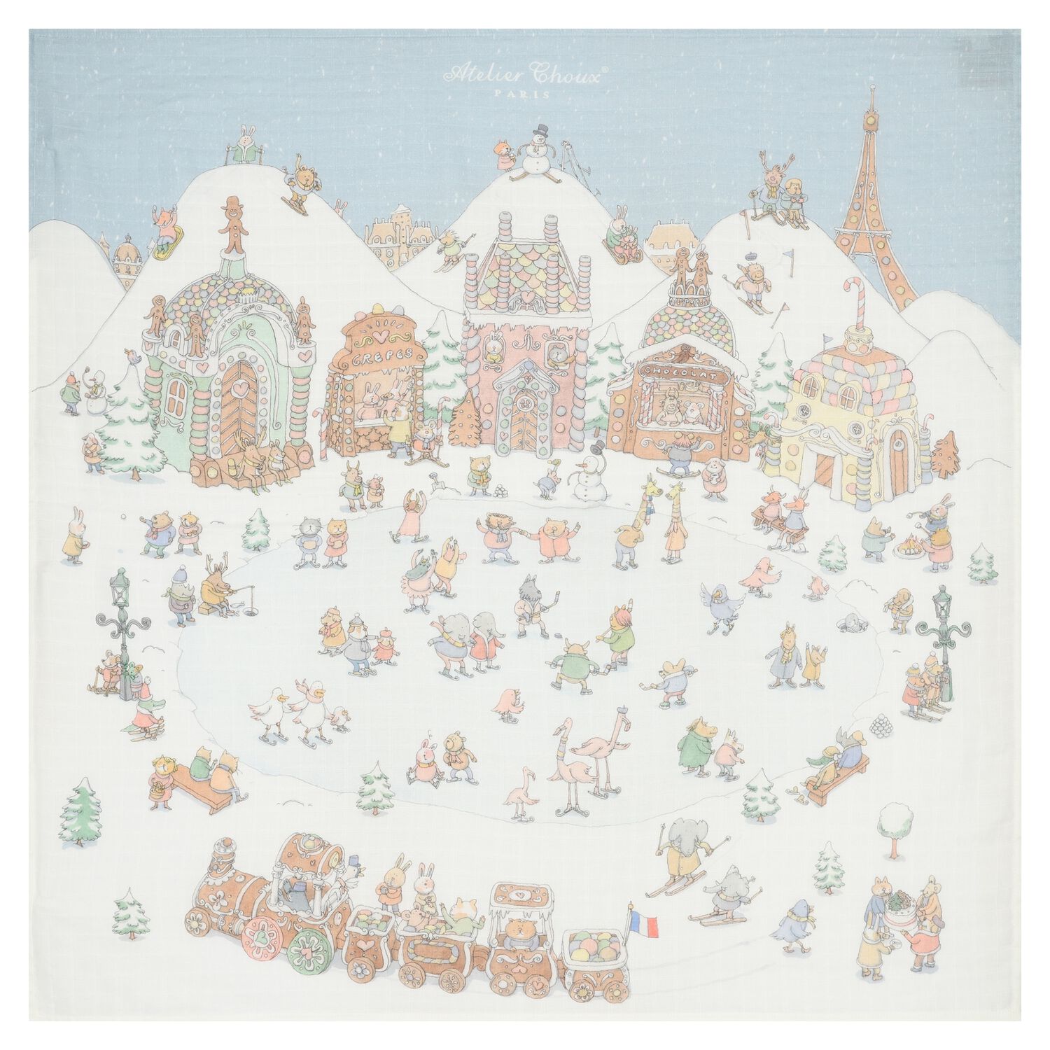 قماط بالشعار باللون الأبيض والأزرق للأطفال , 1, hi-res image number null