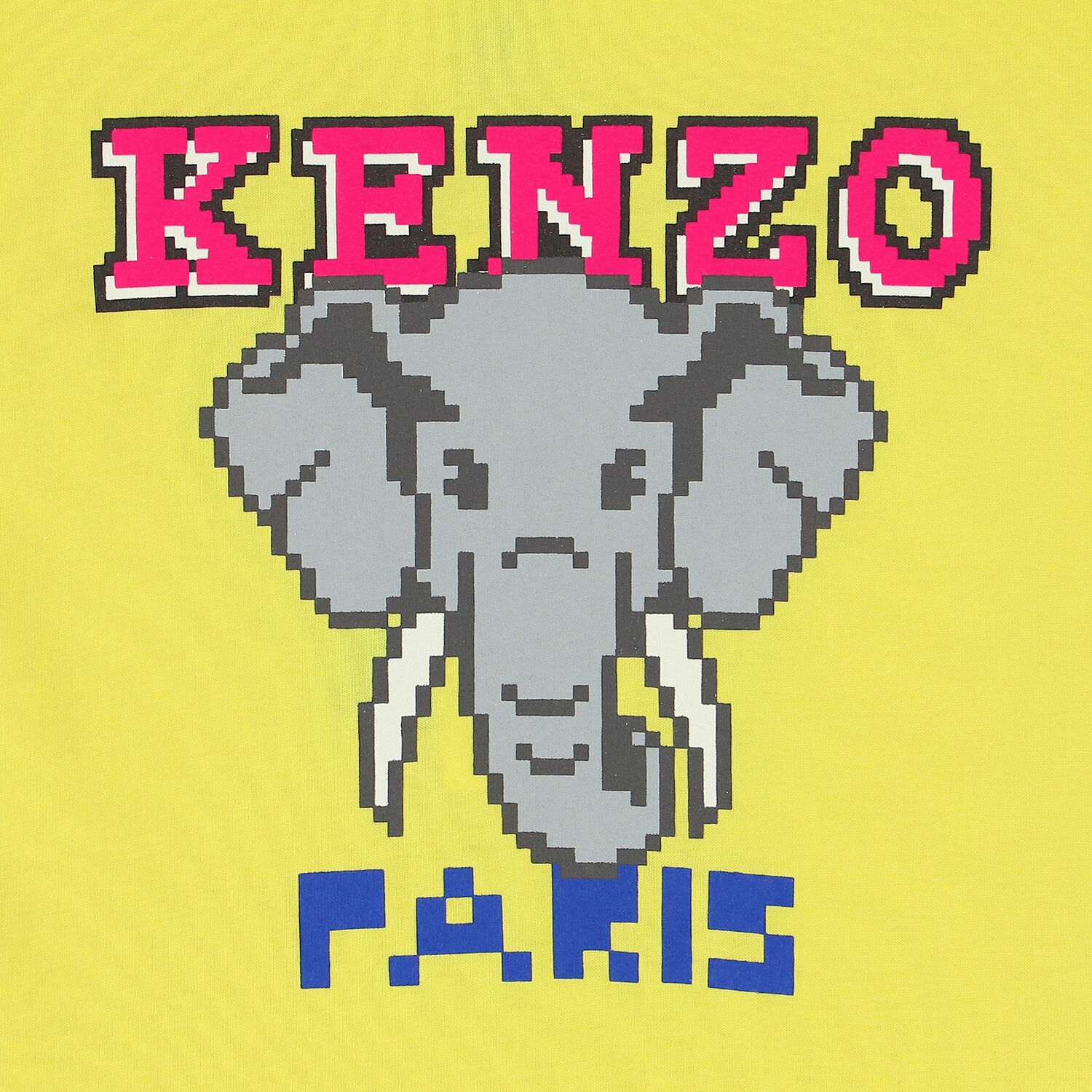 Girls Yellow Elephant Long Sleeve Top, 2, hi-res