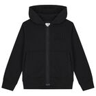 Boys Black Logo Tracksuit, 1, hi-res