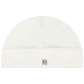 Ivory & Gold Logo Baby Hat