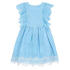 فستان دانتيل باللون الأزرق, 2, hi-res